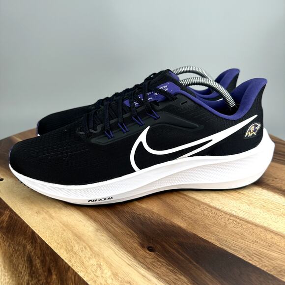 Nike Air Zoom Pegasus 39 Baltimore Ravens Running Shoes Men's Size 10 DR2043-001 - Picture 3 of 8